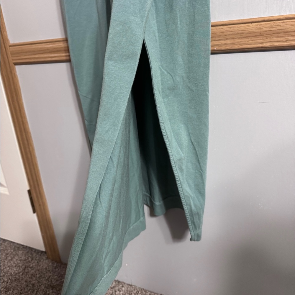Cuyana Sleeveless Seafoam Green Drape Back Dress Size Medium - Picture 8 of 13